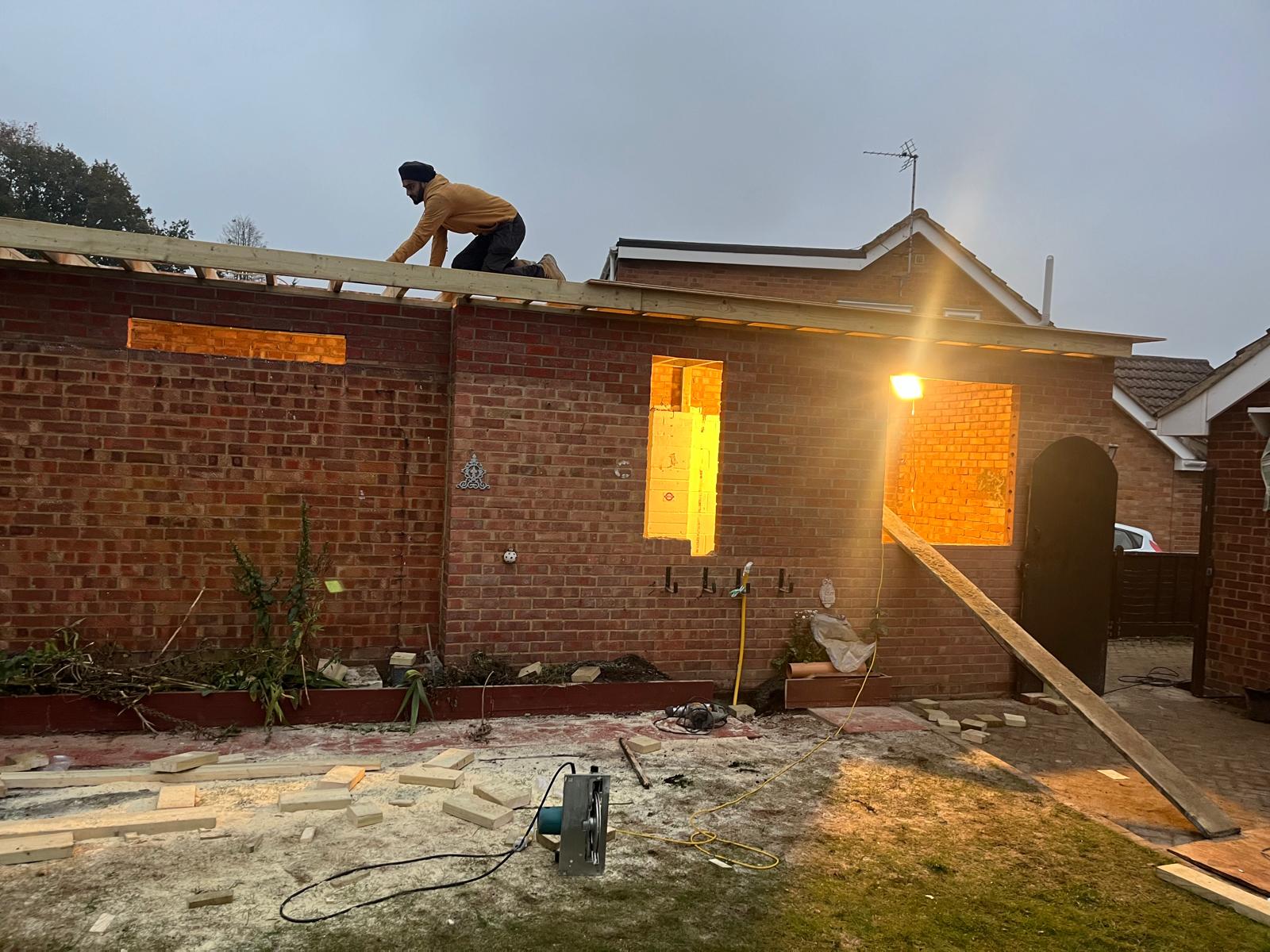 BuildXConstruction garage conversion project photograph